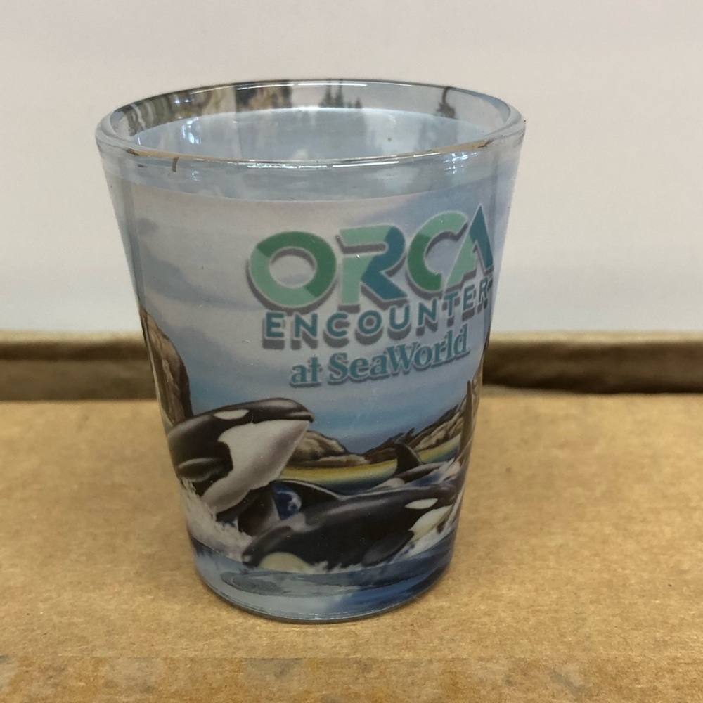 Seaworld Orca Encounter Shot Glass